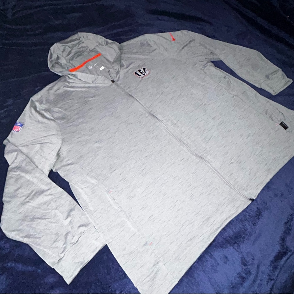 NFL Cincinnati Bengals Gray and Orange Dri-FIT Hoodie size 3X - Picture 3 of 12